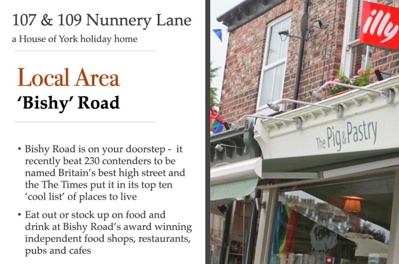 107 And 109 Nunnery Lane Villa York Eksteriør billede