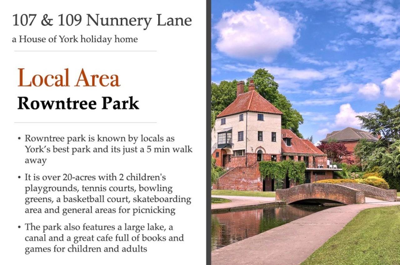 107 And 109 Nunnery Lane Villa York Eksteriør billede