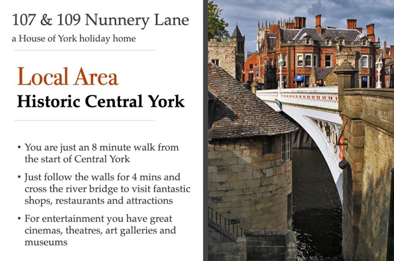 107 And 109 Nunnery Lane Villa York Eksteriør billede